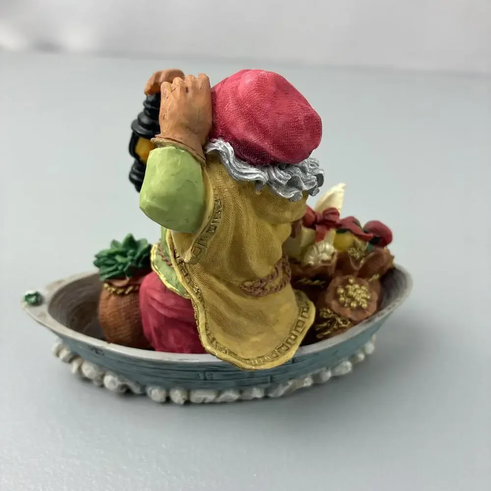 Collectible Christmas Figurine International Santa Greece - Vtg